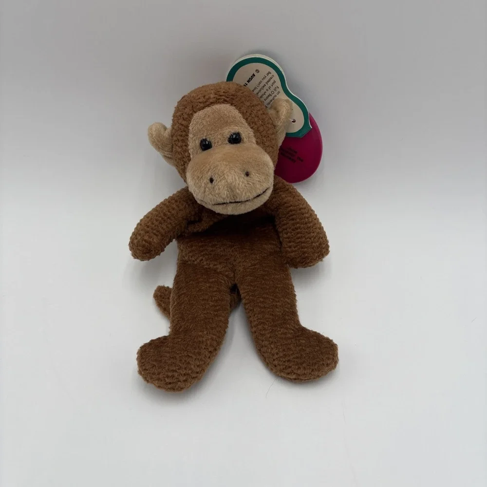Vintage 1999 Avon Full O Beans June Coconut The Monkey Stuffed Plush Beanie Doll